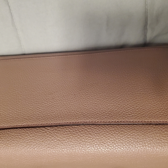 NWTs Coach Fulton Satchel Colorblock Leather_Suede Dusty Rose/Oxblood MSRP:$350 - Picture 9 of 10